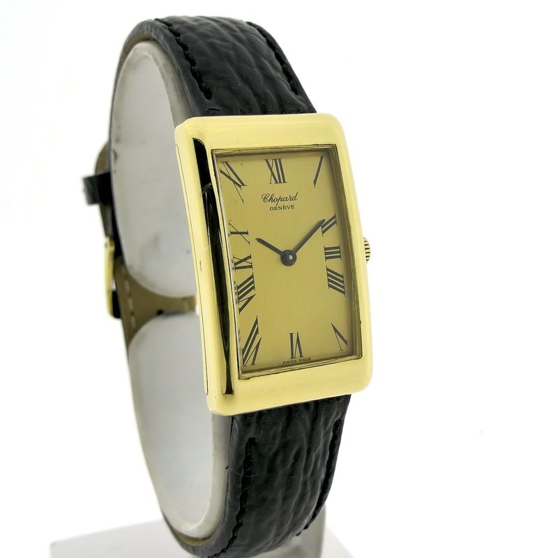 Image 3 of Chopard Classic Tank; Vintage 18k gold watch
