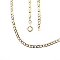 Gold gourmet link necklace | 53 cm
