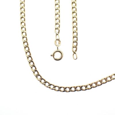 Image 1 of Gold gourmet link necklace | 53 cm