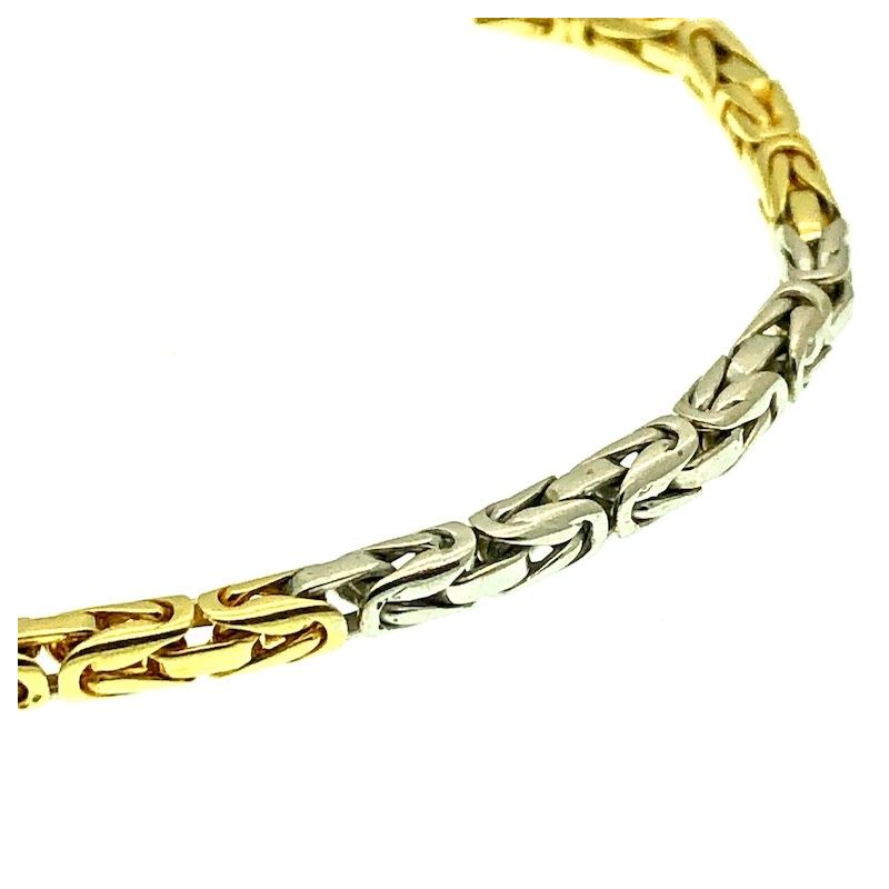 Image 2 of Two-tone gold king bracelet | 21.5 cm