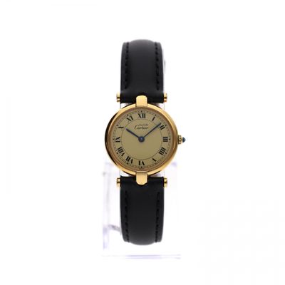 Cartier Must de Cartier Vendome 590004; Vintage Ladies Watch Image 1 of Cartier Must de Cartier Vendome 590004; Vintage Ladies Watch
