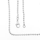 Image 1 of White gold ball link chain
