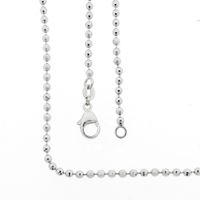 White gold ball link chain