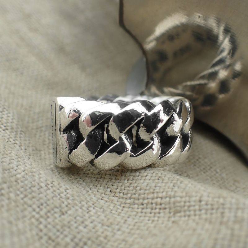 Image 3 of Silver Buddha to Buddha ring chain