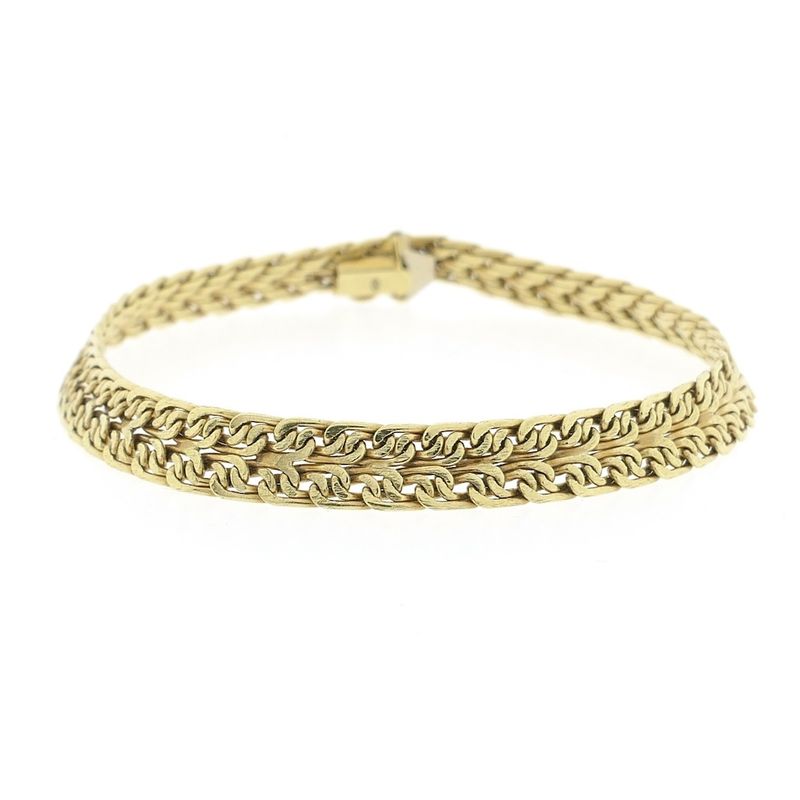 Image 4 of Vintage gold fantasy link bracelet | 19.5 cm