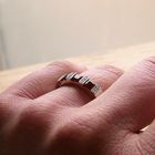 Image 8 of White gold ring with orange tourmaline and diamonds; 0.12 ct.