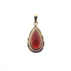 Image 1 of Gold pendant with carnelian | Vintage/antique