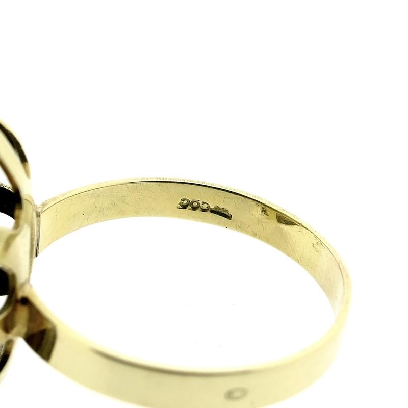 Image 6 of Gold ring with tiger's eye.