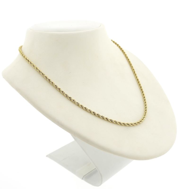 Image 3 of Gold twisted necklace | 43 cm