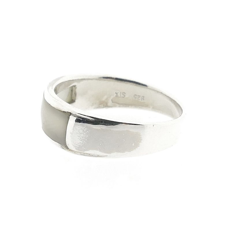 Image 5 of Silver ring with mother of pearl