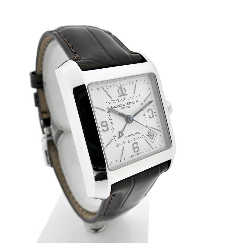 Image 3 of Baume & Mercier 'Hampton Square Dual Time' 65561; Automatic men's watch with GMT