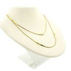 Image 3 of Long gold Venetian link chain.