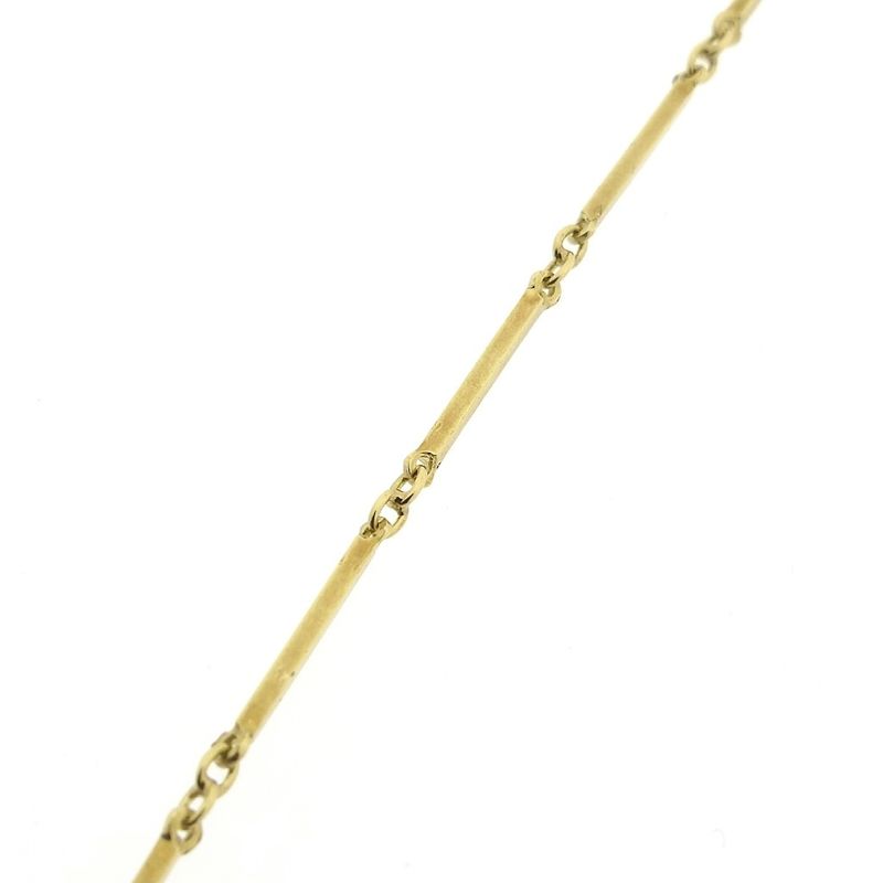 Image 8 of Gold bar necklace with pearls
