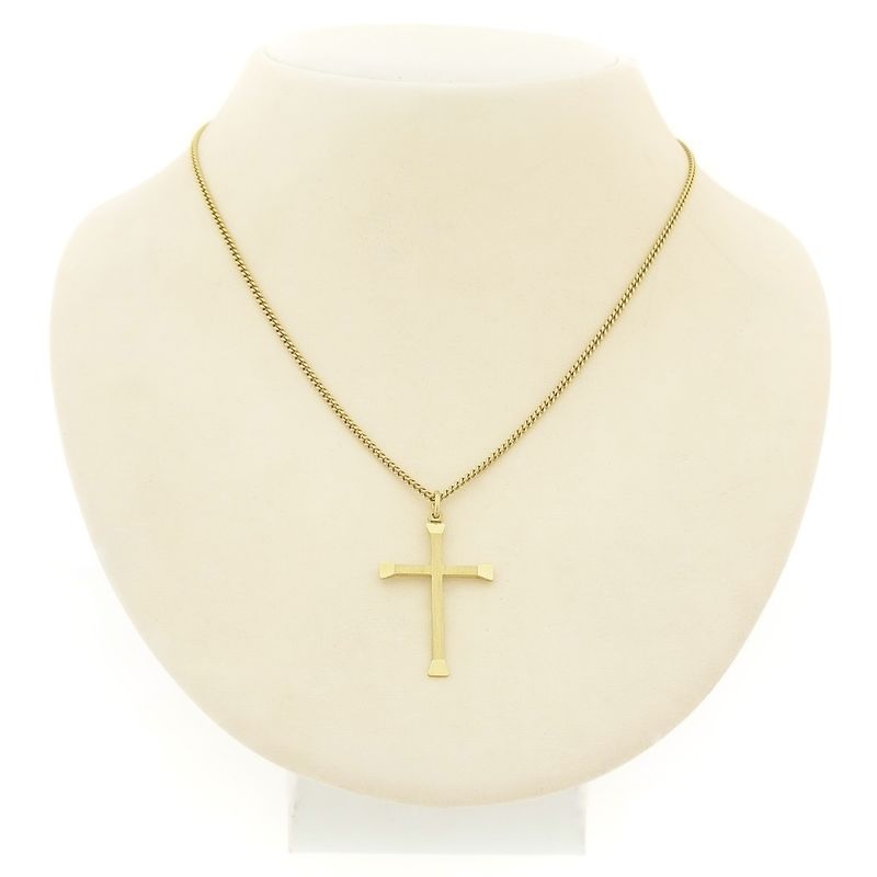 Image 3 of Gold pendant of a cross