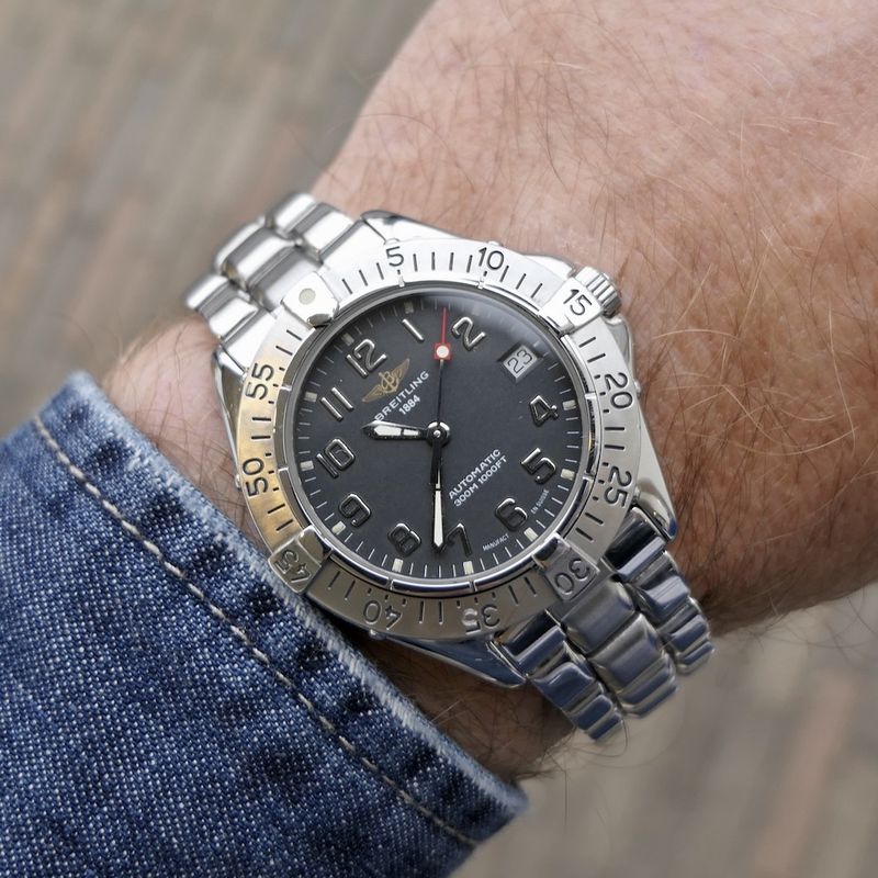 Image 17 of Breitling Colt Automatic A17035; Vintage automatic men's watch