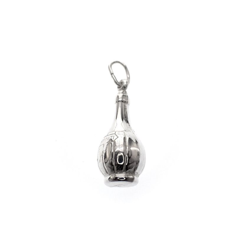 Image 1 of Silver charm; Chianti Bottle
