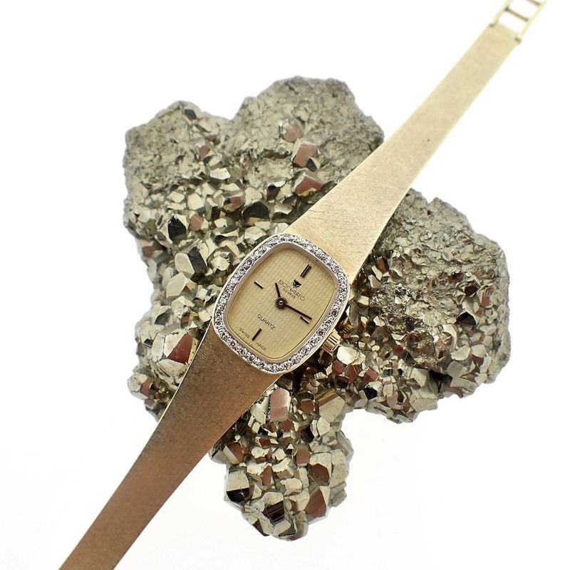 Image 4 of Bonard Geneva; 14k gold ladies' watch with diamonds