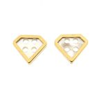 Image 7 of Gold button with mother of pearl