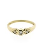 Image 5 of Golden fantasy ring set with diamond | 0.04 ct.