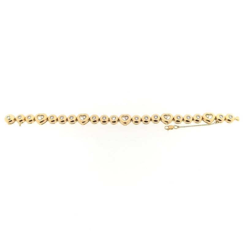 Image 12 of Chopard gold bracelet with diamonds; 1.98 ct.
