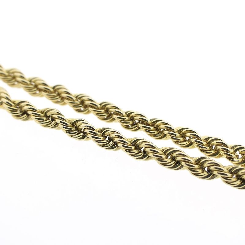 Image 4 of Gold twisted link chain | 45.5 cm