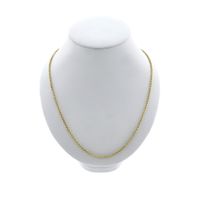 Golden jasseron necklace.