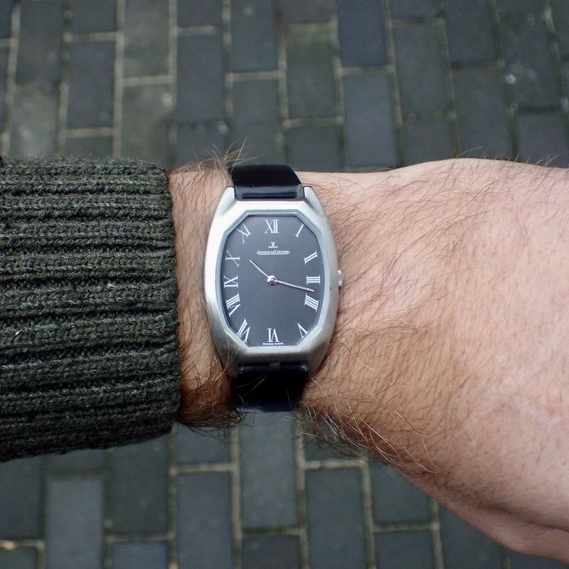 Image 9 of Jaeger LeCoultre Tonneau; Vintage mechanical watch