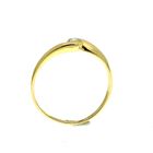 Image 3 of Gold solitaire ring; diamond 0.12 ct.