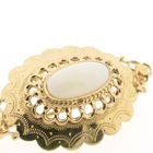 Image 5 of Gold brooch with precious opal