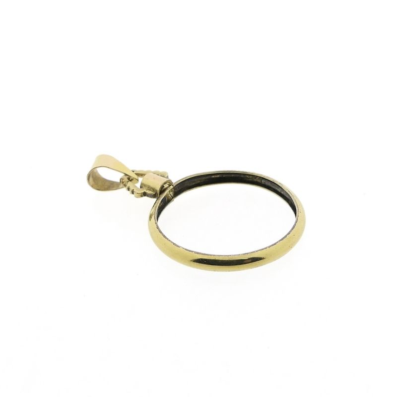 Image 3 of Golden ten guilder coin edge pendant
