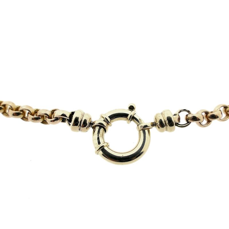 Image 7 of Bicolor gold jasseron necklace | 51 cm