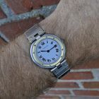 Image 19 of Cartier Santos Ronde 32mm 8191; 18k. Gold/steel watch