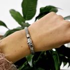 Image 8 of Silver Buddha to Buddha bracelet; Ellen xs | 19 cm