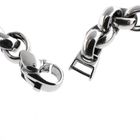 Image 4 of White gold jasseron link necklace