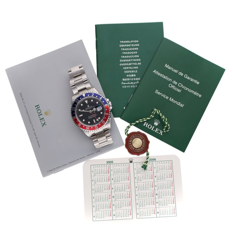 Afbeelding 9 van Rolex GMT-Master II 'Pepsi' 16710; Automatisch Heren Horloge