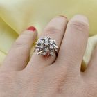 Image 6 of White gold cocktail ring with diamond | 0.5 ct.