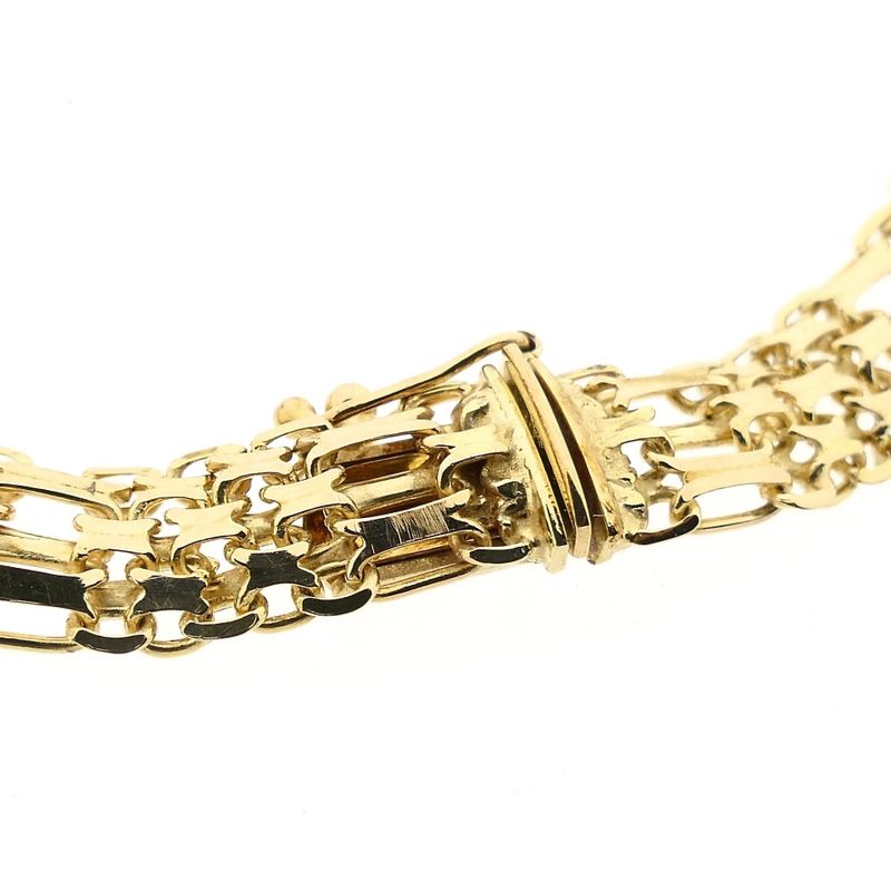Afbeelding 4 van Gouden fantasie schakelarmband 