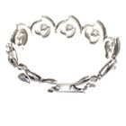 Image 1 of Silver bracelet with enamel eyes