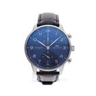 Image 1 of IWC Portuguese Chronograph 'Blue' IW371491; Automatic Men's Watch