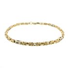 Image 6 of Two-tone gold king's link bracelet with wheels | 20.5 cm