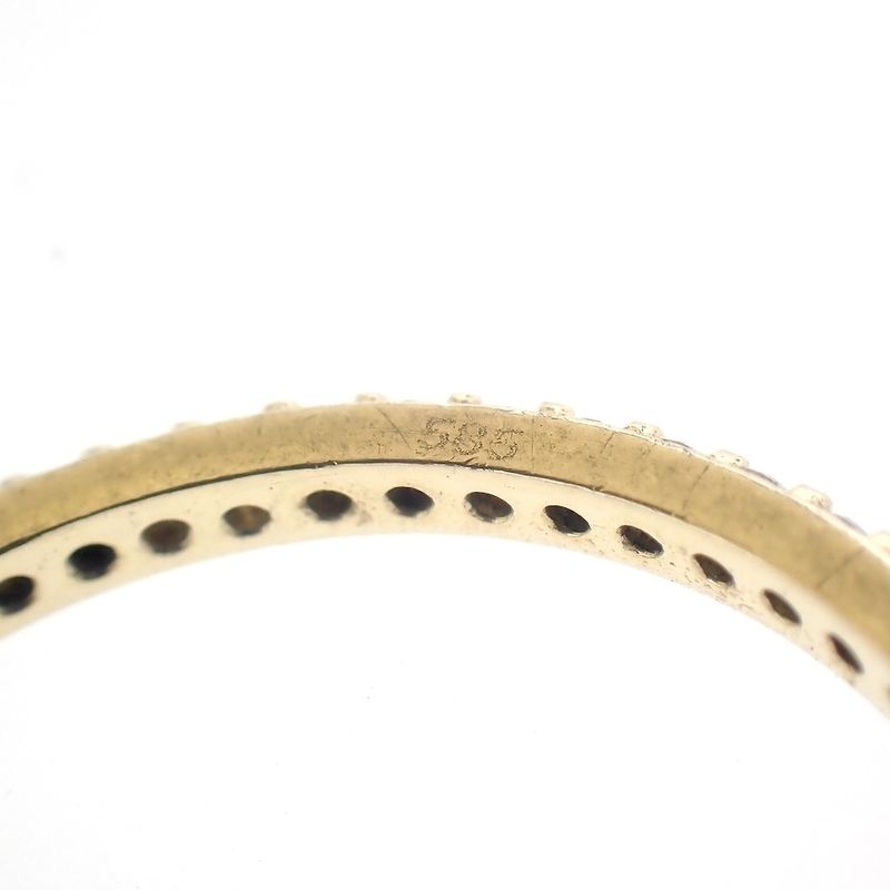 Image 4 of Gold alliance ring with zirconia