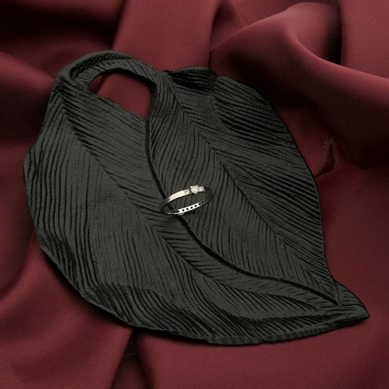 Image 4 of White gold ring with diamond | 0.16 ct. | Diamonde