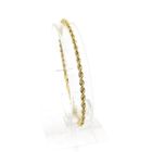 Image 1 of Gold twisted link bracelet | 19 cm