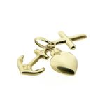 Image 5 of Gold pendant; Faith, hope, and love