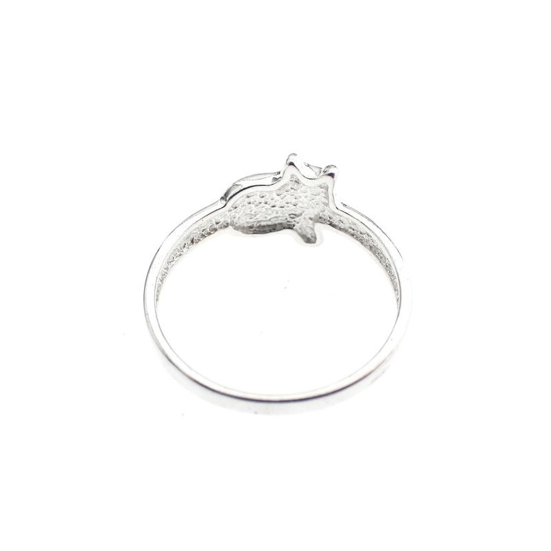 Image 4 of Silver children's ring with cat