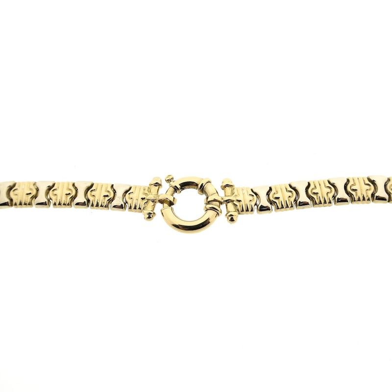 Image 4 of Two-tone gold fantasy link necklace