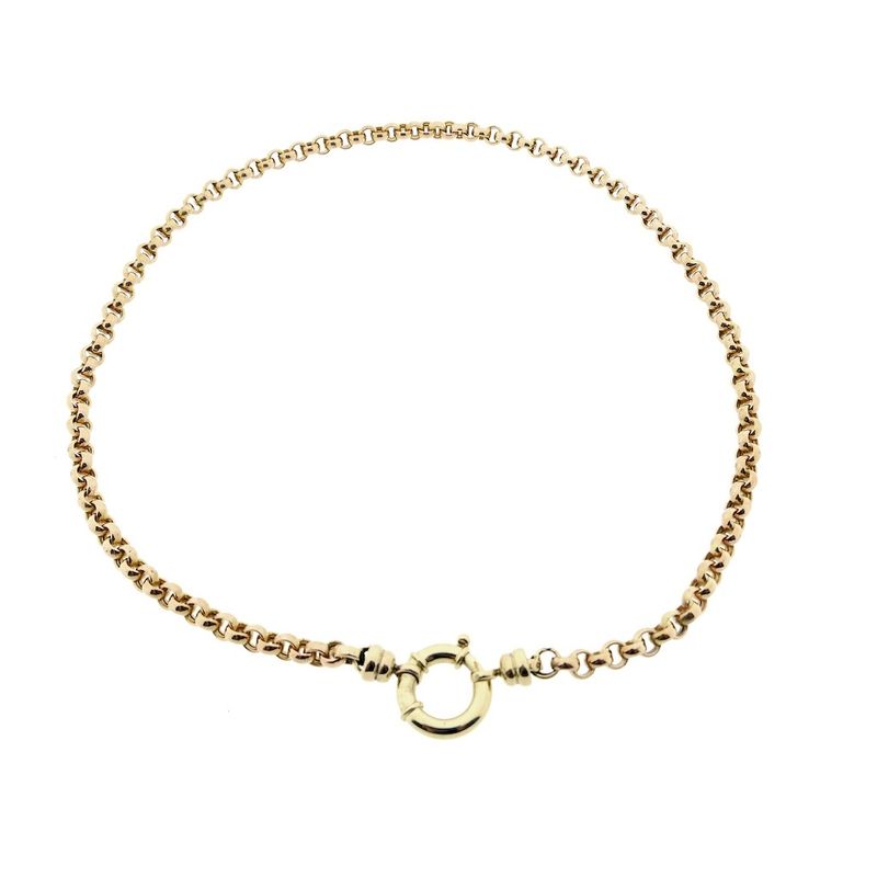 Image 8 of Bicolor gold jasseron necklace | 51 cm