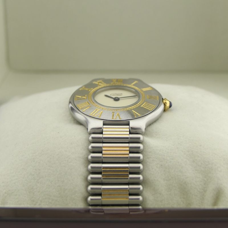 Image 16 of Cartier Must 21; Gold/steel women's watch