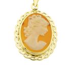 Image 3 of Gold pendant with cameo