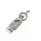 Image 7 of 18-karat white gold Maria pendant, pavé-set with diamonds | Approx. 0.32 ct.